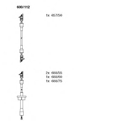 BREMI 600/112 Ignition Cable Kit